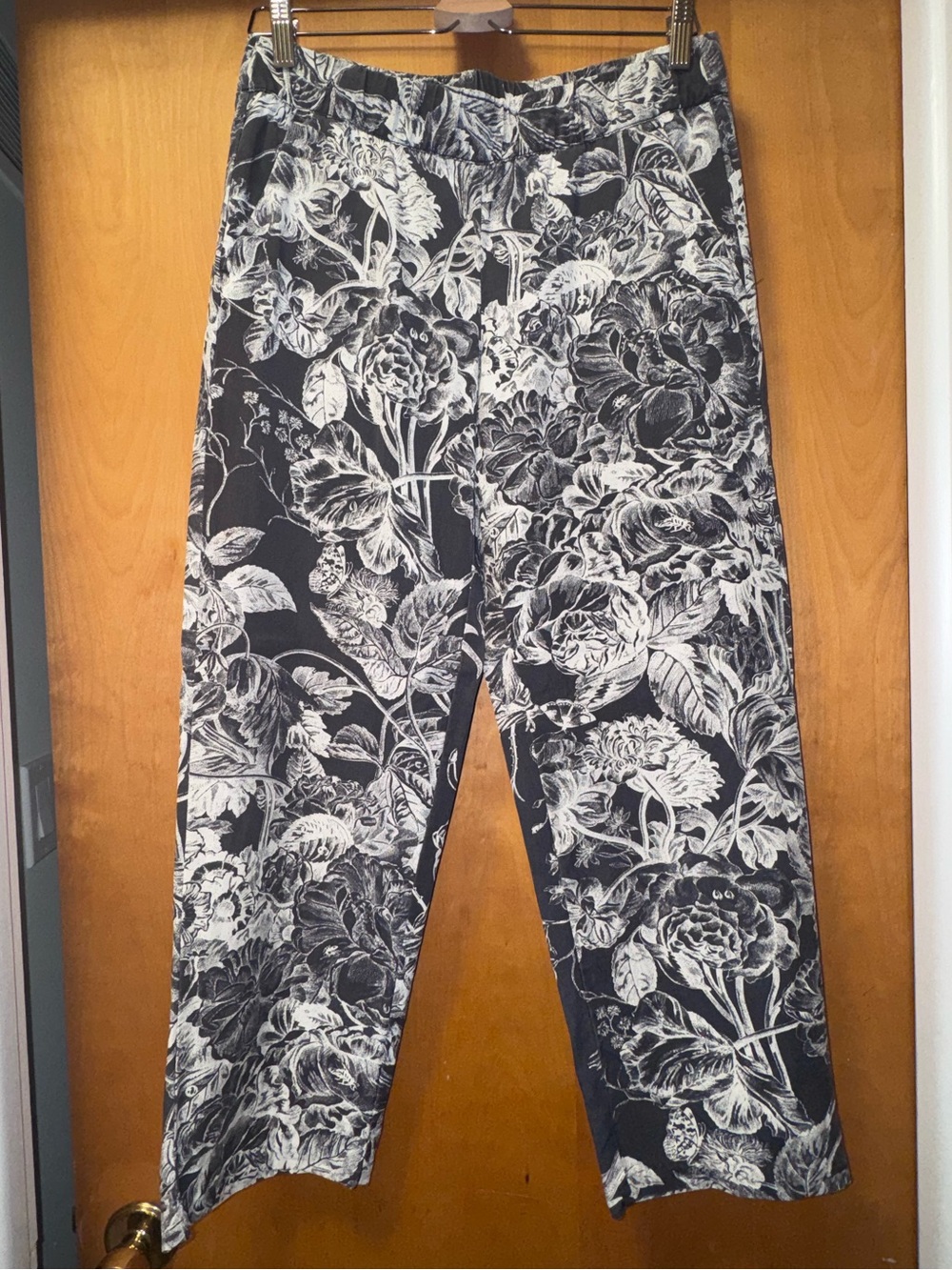 Black & White Floral Pants